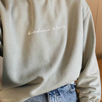 Kindness Always | Vintage Embroidered Crew