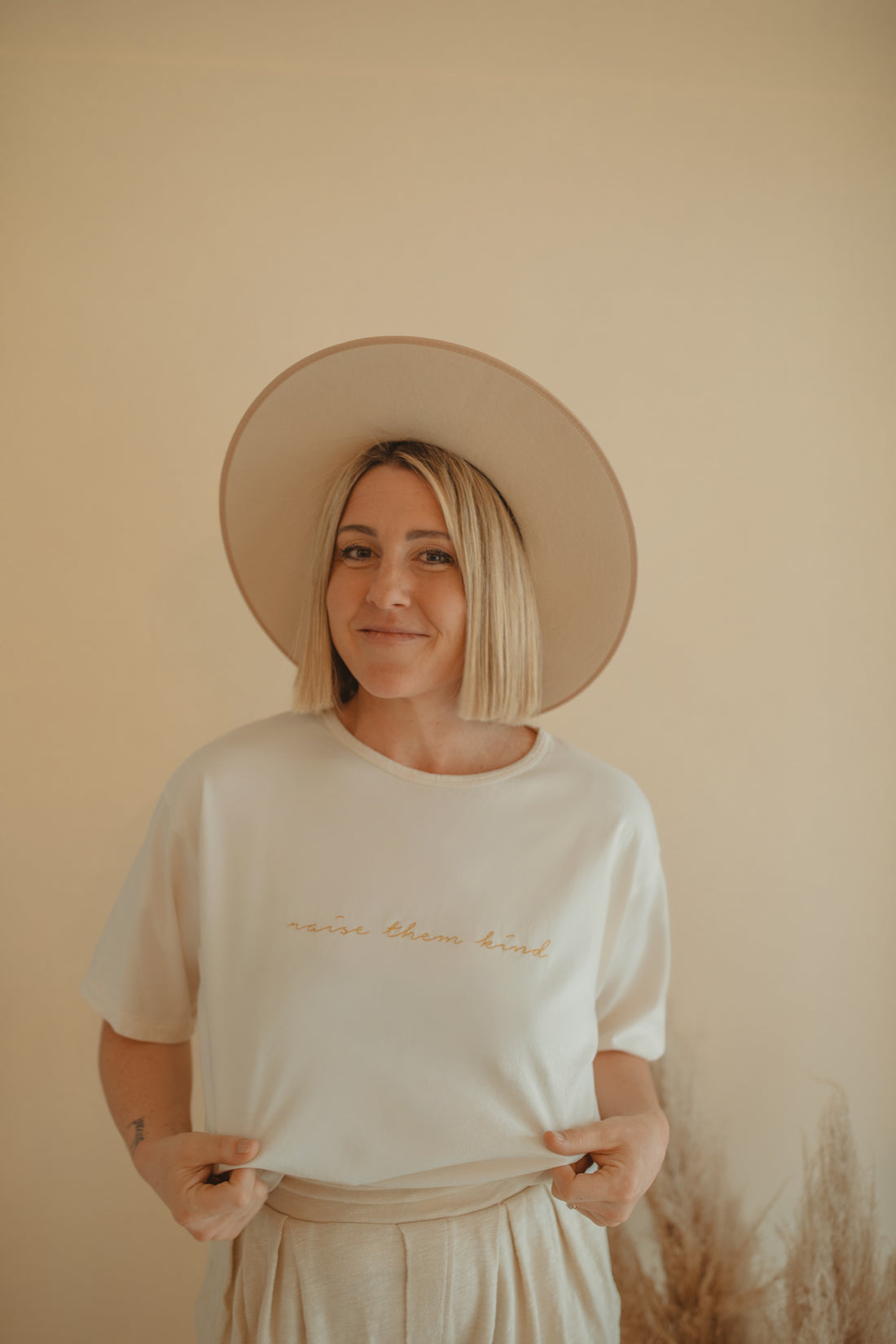 Raise Them Kind - Boxy Tee (Natural)