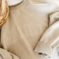 MALIBU Vintage Embroidered Crew